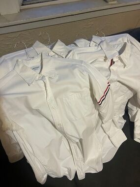Thom Browne white Oxford dress shirt size 3 L large lot used
